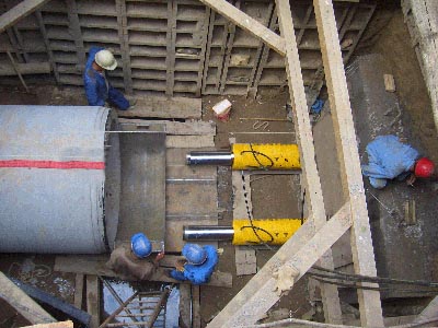 液压顶管机应用于兰州市区西固区